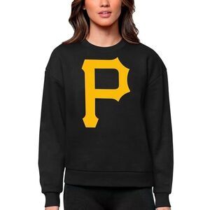 STITCHES PITTSBURGH PIRATES WOMENS BLACK VICTORY CREW SWEATSHIRT WOMEN’S SMALL